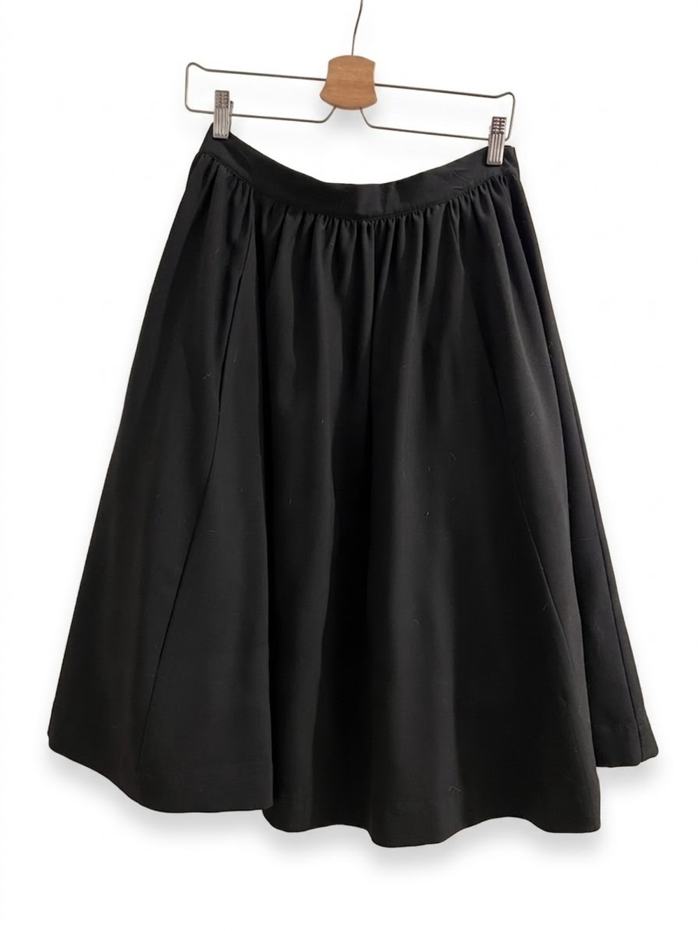 Esley Black Full A-Line Skirt